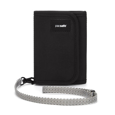 RFIDsafe® V125 RFID blocking trifold wallet, Black