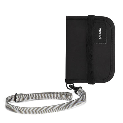 Pacsafe® RFIDsafe™ V50 RFID blocking compact wallet, Black