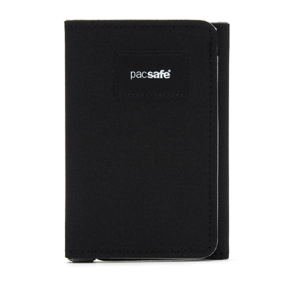 Pacsafe® RFIDsafe™ RFID blocking trifold wallet, Jet Black