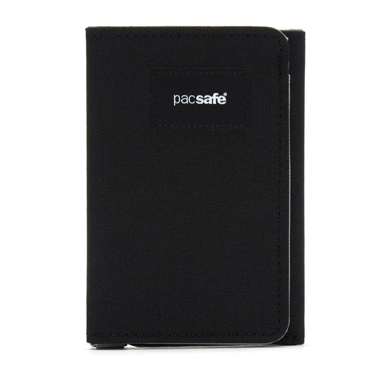 Pacsafe® RFIDsafe™ RFID blocking trifold wallet, Jet Black