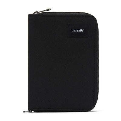 Pacsafe® RFIDsafe™ RFID blocking compact travel organizer, Jet Black