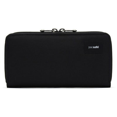 Pacsafe® RFIDsafe™ RFID blocking continental wallet, Jet Black