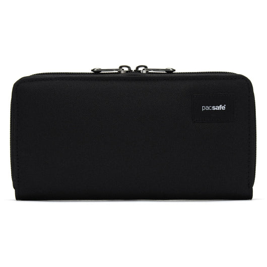 Pacsafe® RFIDsafe™ RFID blocking continental wallet, Jet Black