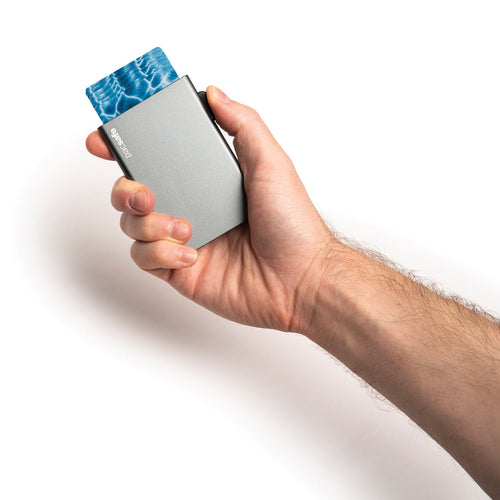 Pacsafe® RFIDsafe™ RFID blocking aluminum slider wallet