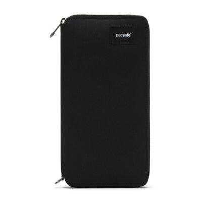 Pacsafe® RFIDsafe™ RFID blocking travel wallet, Jet Black